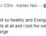 CSN makes me feel healthy and energetic
