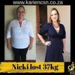 nicci lost 37kg